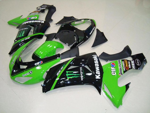 2006-2007 Green Monster Kawasaki Ninja ZX10R Motorcycle Fairings 2006-2007 Green Monster Kawasaki Ninja ZX10R Motorcycle Fairings