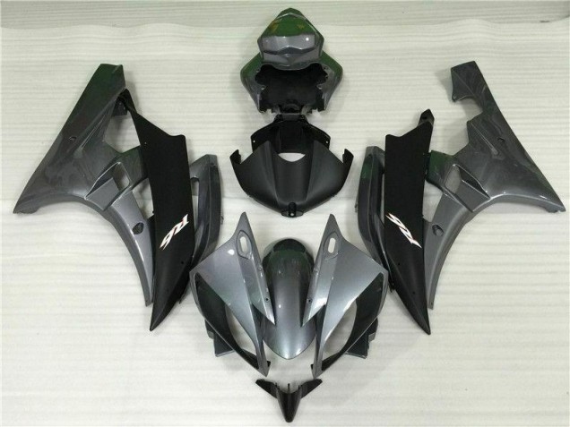 2006-2007 Grey Black Yamaha YZF R6 Motorcycle Fairings & Bodywork 2006-2007 Grey Black Yamaha YZF R6 Motorcycle Fairings & Bodywork