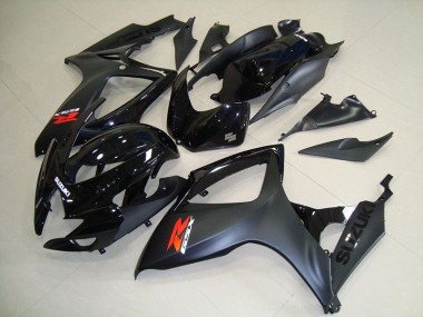 2006-2007 Matte Black Suzuki GSXR750 Motorcycle Fairings & Bodywork