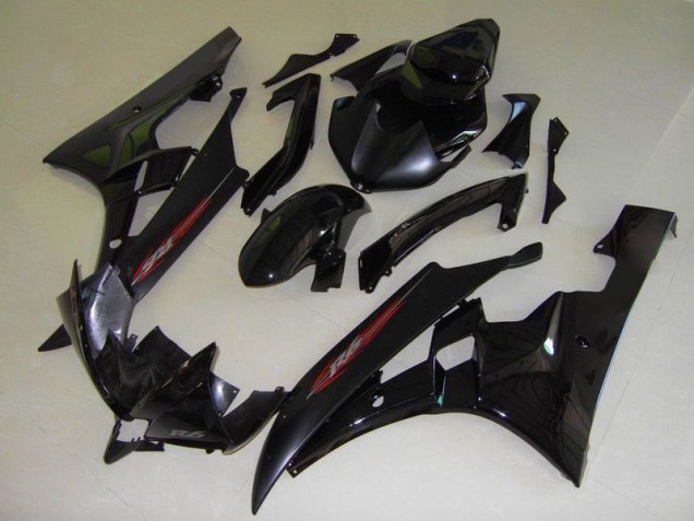 2006-2007 OEM Style Black Yamaha YZF R6 Motorcycle Fairings 2006-2007 OEM Style Black Yamaha YZF R6 Motorcycle Fairings