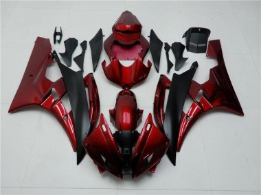 2006-2007 Red Black Yamaha YZF R6 Motorcycle Fairings & Bodywork