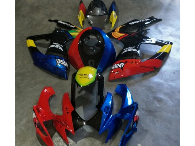 2006-2007 Red Blue Suzuki GSXR 600/750 Motorcycle Fairings 2006-2007 Red Blue Suzuki GSXR 600/750 Motorcycle Fairings