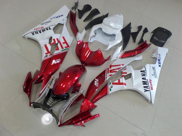 2006-2007 Red Fiat Yamaha YZF R6 Motorcycle Fairings 2006-2007 Red Fiat Yamaha YZF R6 Motorcycle Fairings