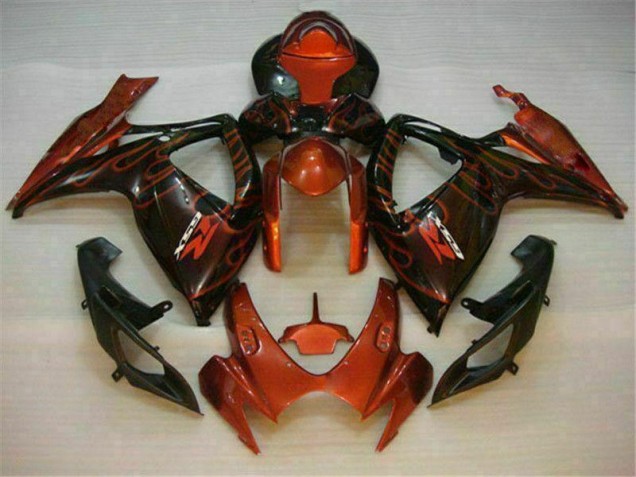 2006-2007 Red Suzuki GSXR 600/750 Motorcycle Fairings 2006-2007 Red Suzuki GSXR 600/750 Motorcycle Fairings