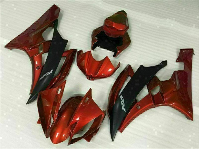 2006-2007 Red Yamaha YZF R6 Motorcycle Fairings & Bodywork 2006-2007 Red Yamaha YZF R6 Motorcycle Fairings & Bodywork