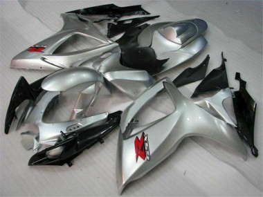 2006-2007 Silver Suzuki GSXR 600/750 Motorcycle Fairings