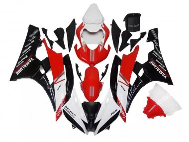2006-2007 White Red Black Yamaha YZF R6 Motorcycle Fairings & Bodywork
