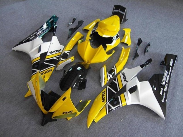 2006-2007 Yellow Black Yamaha YZF R6 Motorcycle Fairings 2006-2007 Yellow Black Yamaha YZF R6 Motorcycle Fairings