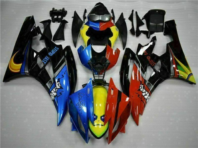 2006-2007 Yellow Blue Red Yamaha YZF R6 Motorcycle Fairings 2006-2007 Yellow Blue Red Yamaha YZF R6 Motorcycle Fairings