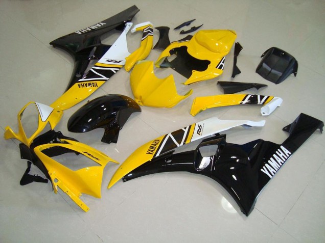 2006-2007 Yellow Yamaha YZF R6 Motorcycle Fairings 2006-2007 Yellow Yamaha YZF R6 Motorcycle Fairings