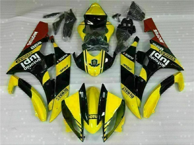 2006-2007 Yellow Yamaha YZF R6 Motorcycle Fairings & Bodywork