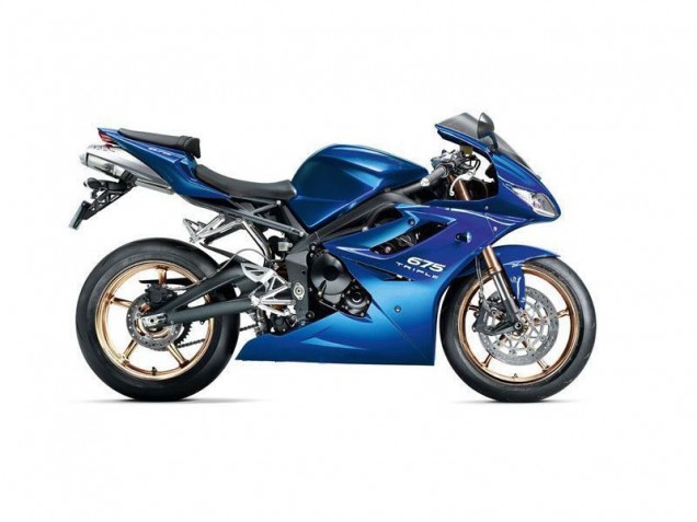 2006-2008 Blue Triumph Daytona 675 Triple Motorcycle Fairings & Bodywork 2006-2008 Blue Triumph Daytona 675 Triple Motorcycle Fairings & Bodywork