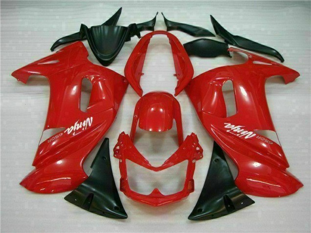 2006-2008 Glossy Red Kawasaki Ninja EX650 Motorcycle Fairings 2006-2008 Glossy Red Kawasaki Ninja EX650 Motorcycle Fairings