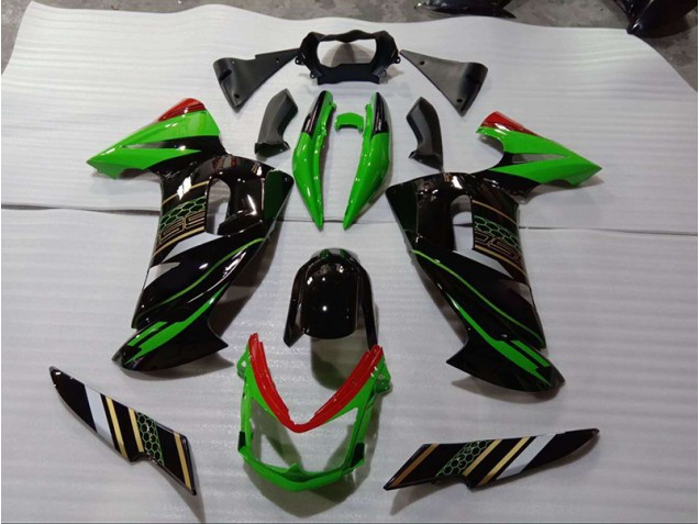 2006-2008 Green Black Kawasaki Ninja EX650 Motorcycle Fairings 2006-2008 Green Black Kawasaki Ninja EX650 Motorcycle Fairings