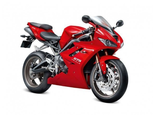 2006-2008 Red Triumph Daytona 675 Triple Motorcycle Fairings & Bodywork 2006-2008 Red Triumph Daytona 675 Triple Motorcycle Fairings & Bodywork