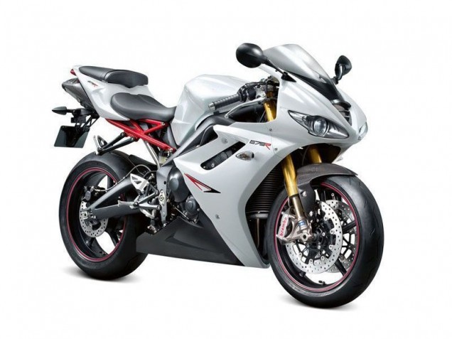 2006-2008 White Black Triumph Daytona 675 Triple Motorcycle Fairings & Bodywork 2006-2008 White Black Triumph Daytona 675 Triple Motorcycle Fairings & Bodywork