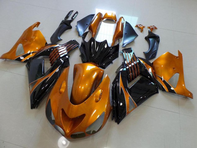 2006-2011 Brown and Black No Sticker Kawasaki Ninja ZX14R Motorcycle Fairings 2006-2011 Brown and Black No Sticker Kawasaki Ninja ZX14R Motorcycle Fairings