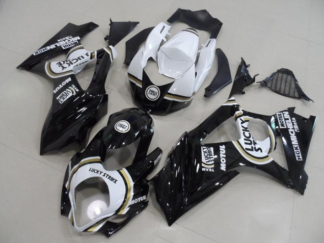 2007-2008 Black Lucky Strike Suzuki GSXR 1000 Motorcycle Fairings 2007-2008 Black Lucky Strike Suzuki GSXR 1000 Motorcycle Fairings