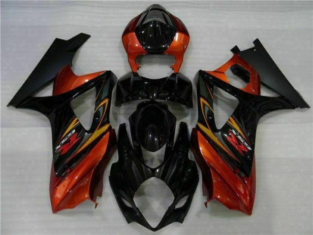 2007-2008 Black Suzuki GSXR 1000 Full Fairing Kit 2007-2008 Black Suzuki GSXR 1000 Full Fairing Kit