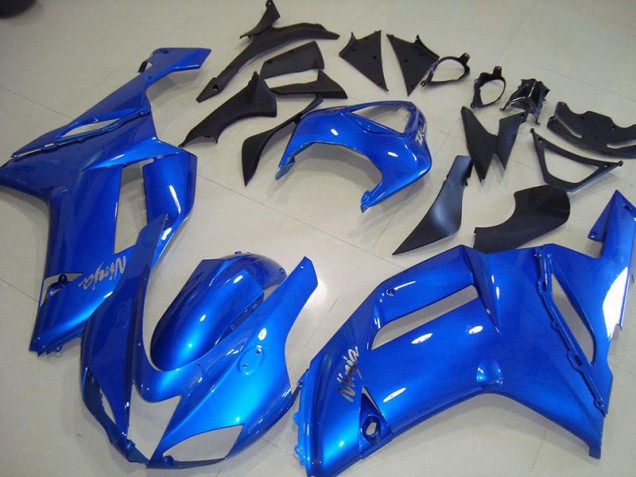 2007-2008 Blue Kawasaki Ninja ZX6R Motorcycle Fairings 2007-2008 Blue Kawasaki Ninja ZX6R Motorcycle Fairings