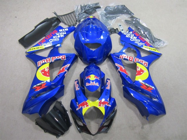 2007-2008 Blue Red Bull Suzuki GSXR1000 Motorcycle Fairings 2007-2008 Blue Red Bull Suzuki GSXR1000 Motorcycle Fairings