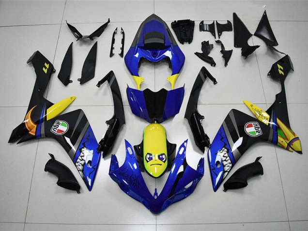 2007-2008 Blue Shark Yamaha YZF R1 Motorcycle Fairings 2007-2008 Blue Shark Yamaha YZF R1 Motorcycle Fairings