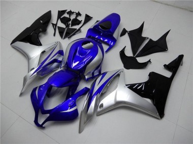 2007-2008 Blue Silver Black Honda CBR600RR Motorcycle Fairings