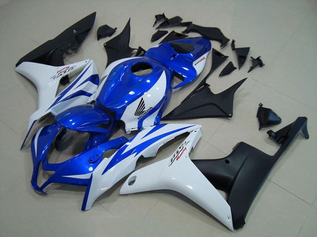 2007-2008 Blue White Matte Black Honda CBR600RR Motorcycle Fairings 2007-2008 Blue White Matte Black Honda CBR600RR Motorcycle Fairings
