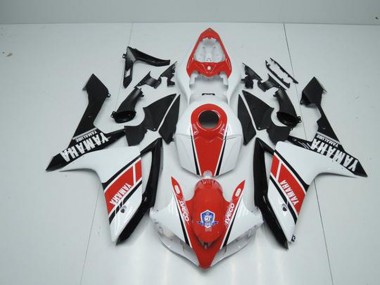 2007-2008 Factory Red White Yamaha YZF R1 Motorcycle Fairings