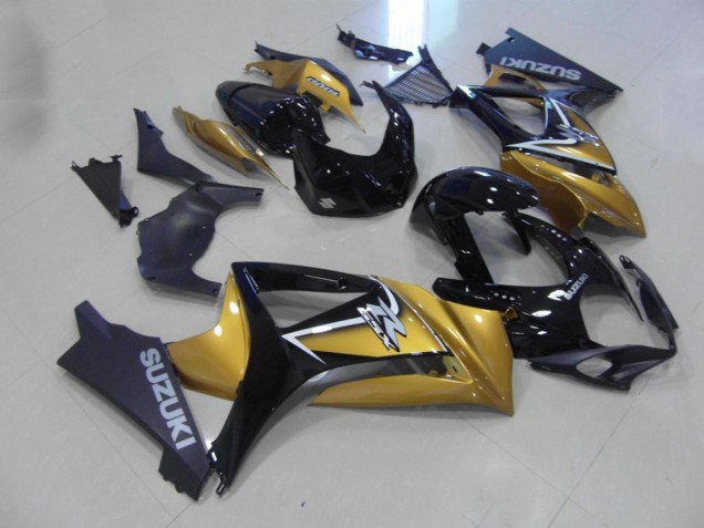 2007-2008 Gold Black Suzuki GSXR 1000 Motorcycle Fairings 2007-2008 Gold Black Suzuki GSXR 1000 Motorcycle Fairings