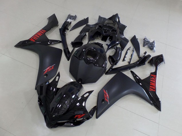 2007-2008 Matte Black Red Yamaha YZF R1 Motorcycle Fairings 2007-2008 Matte Black Red Yamaha YZF R1 Motorcycle Fairings