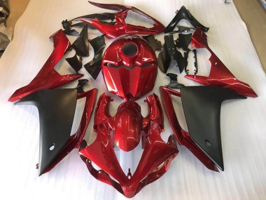 2007-2008 Matte Black Red Yamaha YZF R1 Motorcycle Fairings & Bodywork