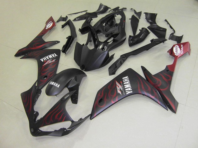 2007-2008 Matte Red Flame Yamaha YZF R1 Motorcycle Fairings 2007-2008 Matte Red Flame Yamaha YZF R1 Motorcycle Fairings