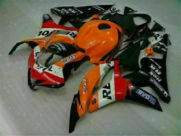 2007-2008 Orange Black Honda CBR600RR Motorcycle Fairings