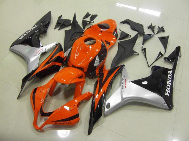 2007-2008 Orange Silver Black Honda CBR600RR Motorcycle Fairings & Bodywork 2007-2008 Orange Silver Black Honda CBR600RR Motorcycle Fairings & Bodywork