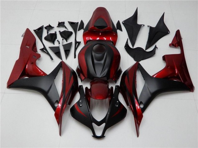 2007-2008 Red Black Honda CBR600RR Motorcycle Fairings 2007-2008 Red Black Honda CBR600RR Motorcycle Fairings