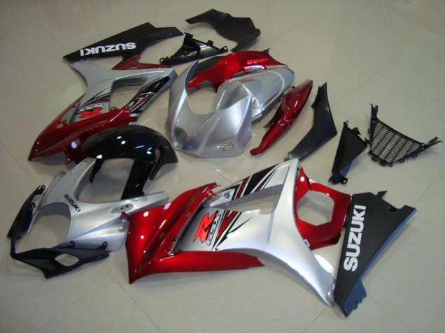 2007-2008 Red Black Silver Suzuki GSXR 1000 Motorcycle Fairings 2007-2008 Red Black Silver Suzuki GSXR 1000 Motorcycle Fairings