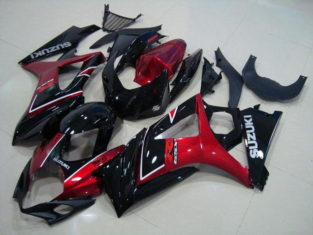 2007-2008 Red Black Suzuki GSXR 1000 Motorcycle Fairings 2007-2008 Red Black Suzuki GSXR 1000 Motorcycle Fairings