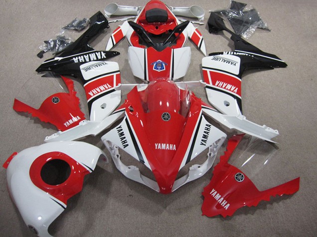 2007-2008 Red White Yamaha YZF R1 Motorcycle Fairings 2007-2008 Red White Yamaha YZF R1 Motorcycle Fairings