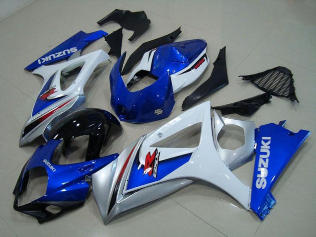 2007-2008 White Blue Suzuki GSXR 1000 Motorcycle Fairings 2007-2008 White Blue Suzuki GSXR 1000 Motorcycle Fairings