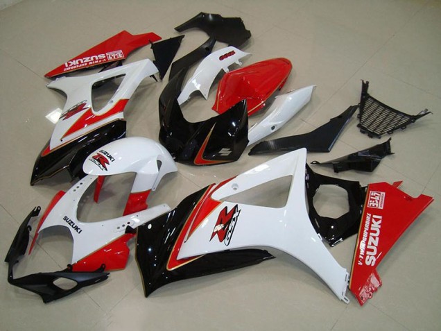 2007-2008 White Red Black Suzuki GSXR 1000 Motorcycle Fairings 2007-2008 White Red Black Suzuki GSXR 1000 Motorcycle Fairings