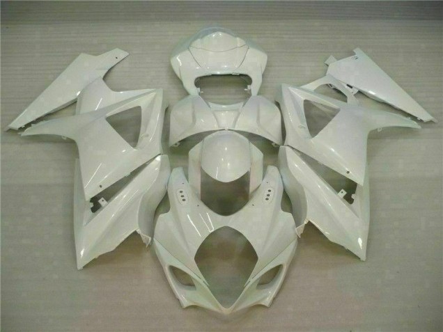 2007-2008 White Suzuki GSXR 1000 Motorcycle Fairings 2007-2008 White Suzuki GSXR 1000 Motorcycle Fairings