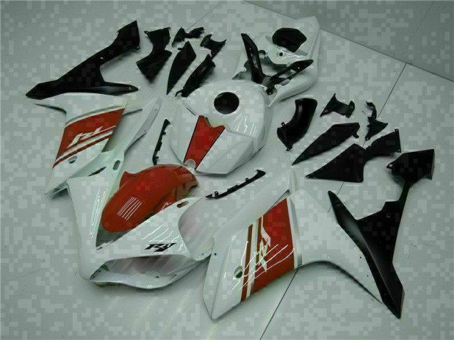 2007-2008 White Yamaha YZF R1 Motorcycle Fairings 2007-2008 White Yamaha YZF R1 Motorcycle Fairings