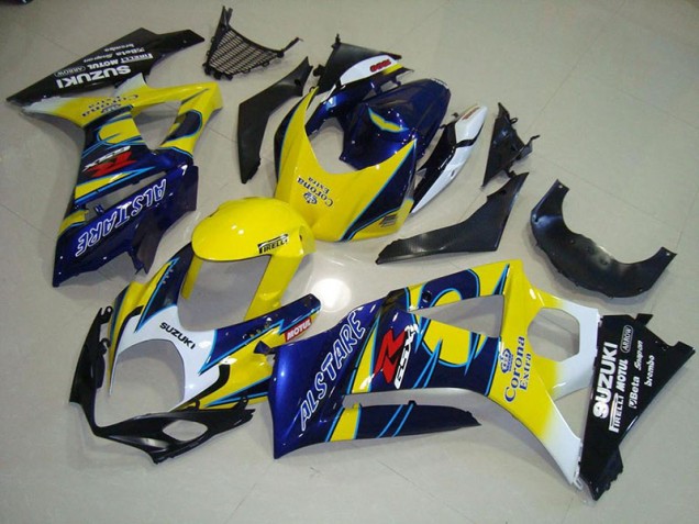 2007-2008 Yellow Corona Suzuki GSXR 1000 Motorcycle Fairings 2007-2008 Yellow Corona Suzuki GSXR 1000 Motorcycle Fairings