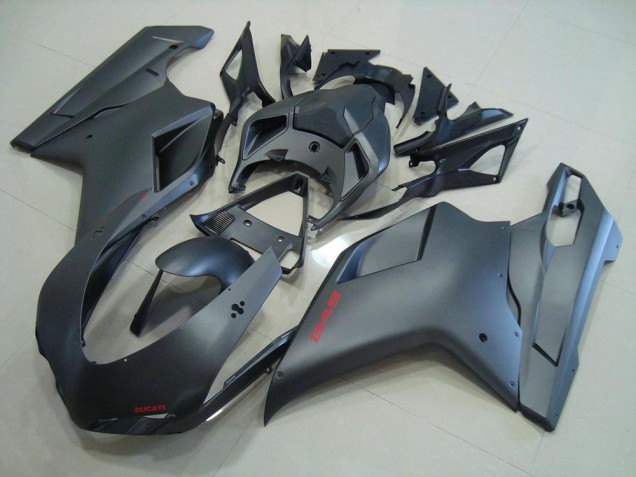 2007-2012 Matte Black Ducati 848 1098 1198 Motorcycle Fairings 2007-2012 Matte Black Ducati 848 1098 1198 Motorcycle Fairings