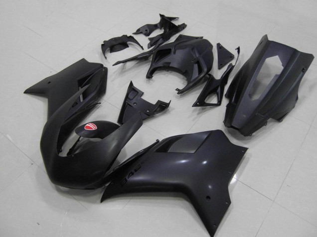 2007-2012 Matte Black Racing Verision Ducati 848 1098 1198 Motorcycle Fairings 2007-2012 Matte Black Racing Verision Ducati 848 1098 1198 Motorcycle Fairings