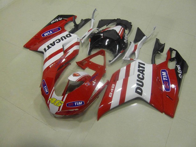 2007-2012 Red 46 Ducati 848 1098 1198 Motorcycle Fairings 2007-2012 Red 46 Ducati 848 1098 1198 Motorcycle Fairings