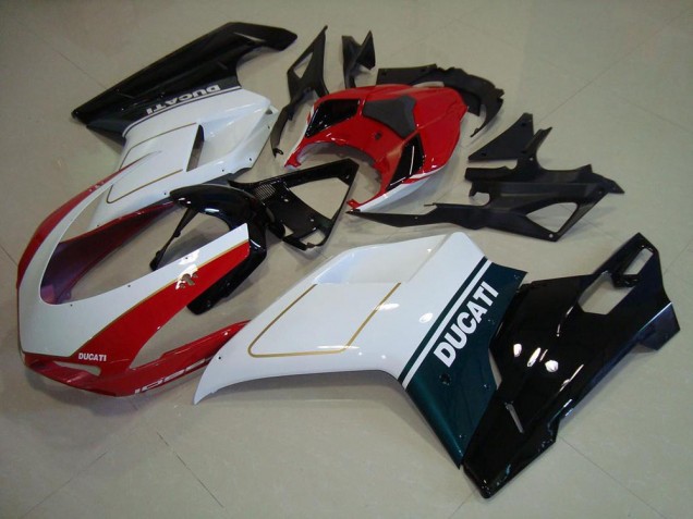 2007-2012 Tri Color Ducati 848 1098 1198 Motorcycle Fairings 2007-2012 Tri Color Ducati 848 1098 1198 Motorcycle Fairings