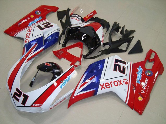 2007-2012 Xerox 21 Ducati 848 1098 1198 Motorcycle Fairings 2007-2012 Xerox 21 Ducati 848 1098 1198 Motorcycle Fairings