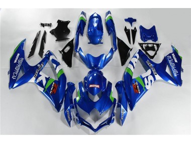 2008-2010 Blue White Green Suzuki GSXR 600/750 Motorcycle Fairings